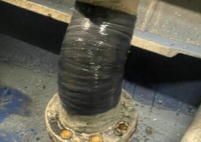 Riparazione Tubazione Acqua Dolce Mediante Applicazione Fibra di Carbonio